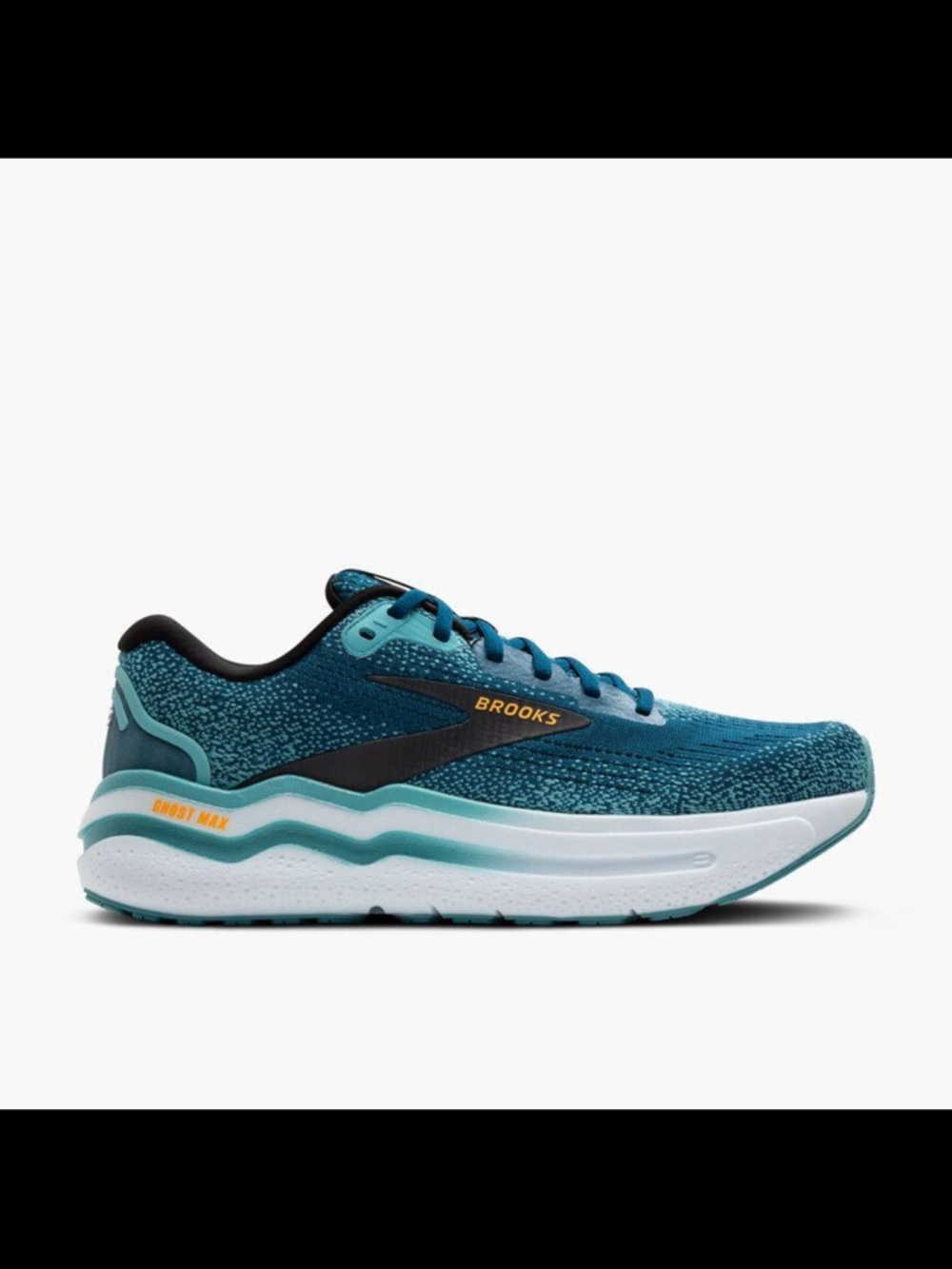 Brooks Ghost Max 2 Men’s Size 10 Moroccan Blue Aqua Orange Pop Running Shoes